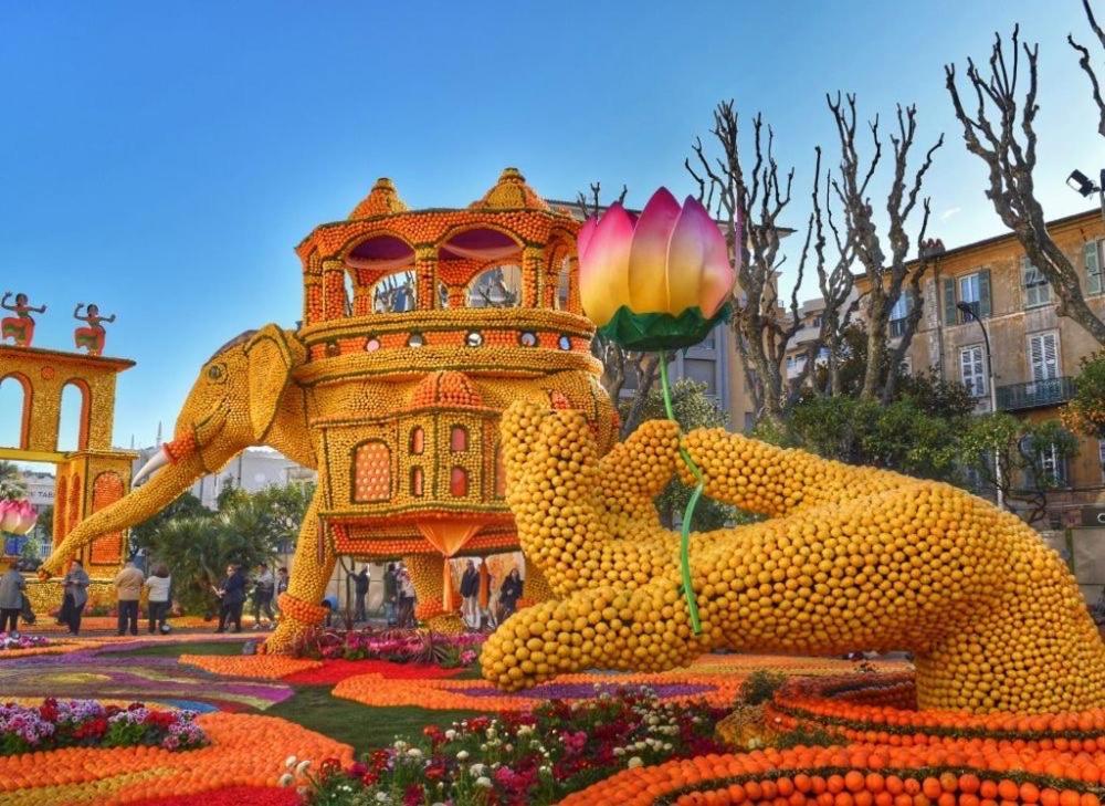 Menton Studio Face Au Jardin Bioves Fetes Des Citrons 3Min De La Mer Apartment Екстериор снимка